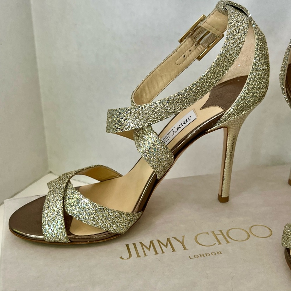 Jimmy Choo Gold/Silver Women's Heels New With Box
